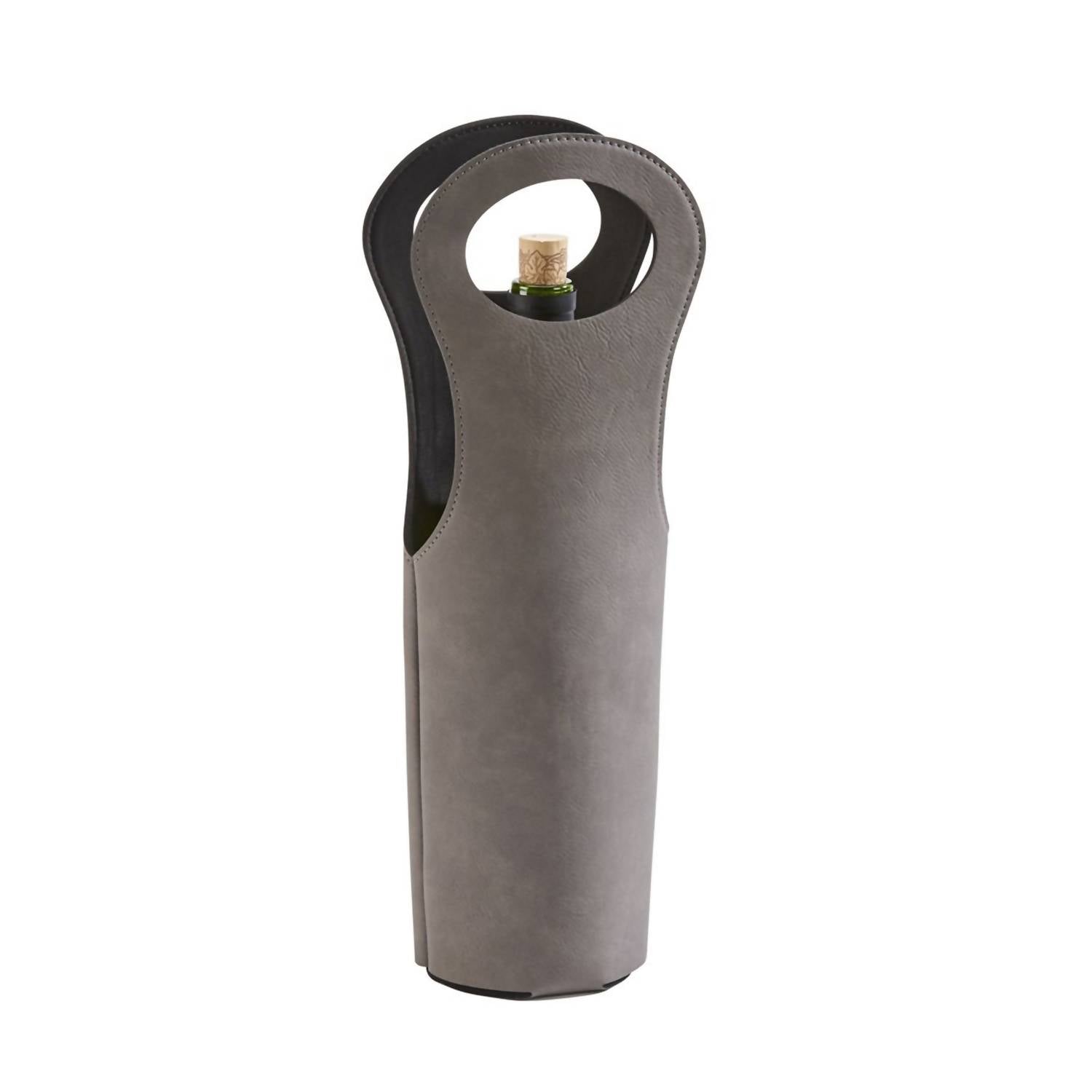 Creative Gifts International - Leatherette Wine Holder - 14.5"