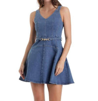 Karina Grimaldi - Lola Stretch Denim Mini Dress