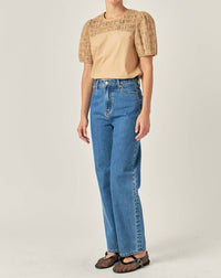 English Factory - Front Cut-out Smocked Top