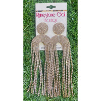 3Am By H&D Accessories - Women's Glam Rhinestone Fringe Earrings