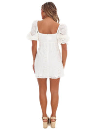 Storia - Anything is Possible Floral Eyelet Mini Dress