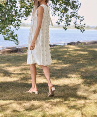 Joseph Ribkoff - Scalloped Sweater Knit A-line Dress