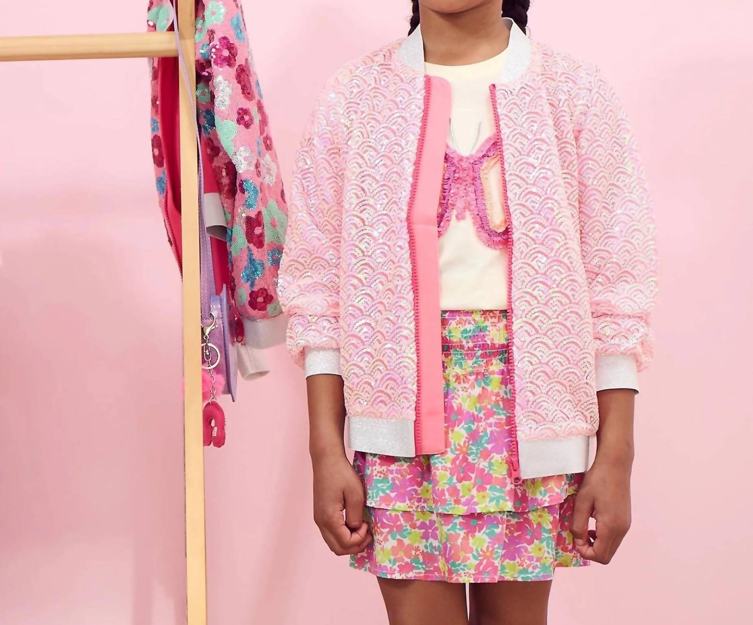Hatley - Girls' Pearl Mermaid Sequined Bomber Jacket