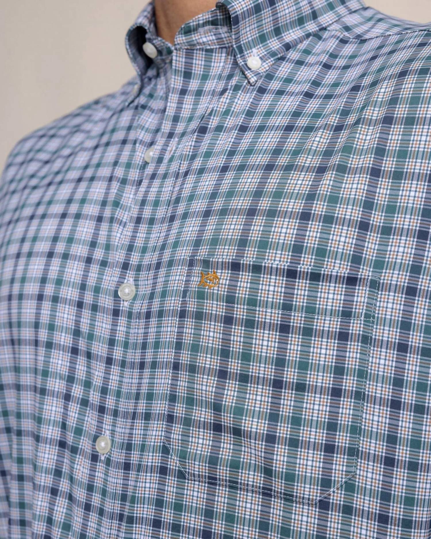Southern Tide - Plaid Intercoastal Long Sleeve Sports Shirt