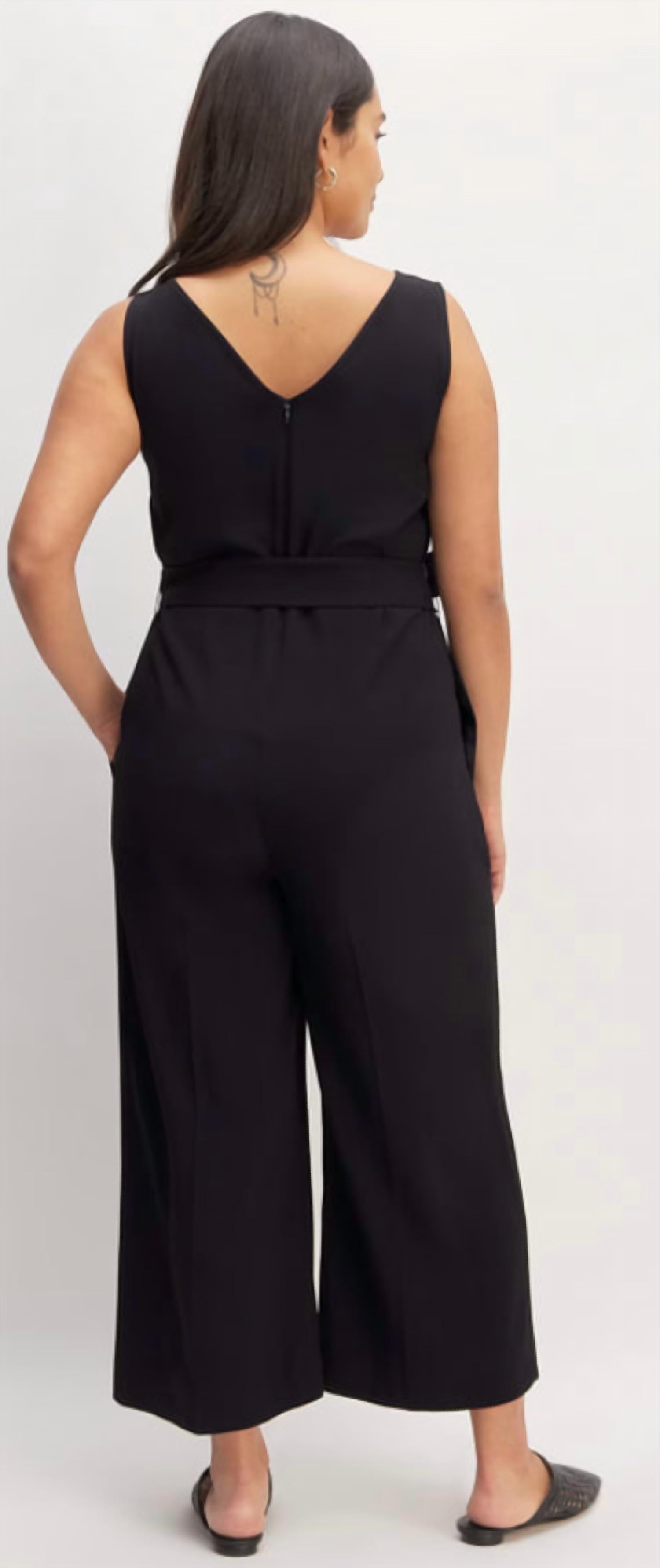 Everlane - Japanese Goweave V-neck Sleeveless Jumpsuit