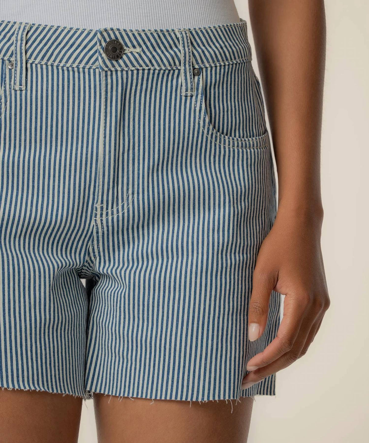 Kut From The Kloth - Jane Railroad Stripe Short