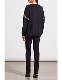 Tribal - Jacquard V Neck Sweater