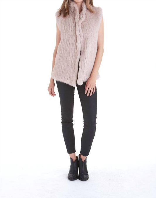 Eliza Genuine Real Rabbit Fur Vest