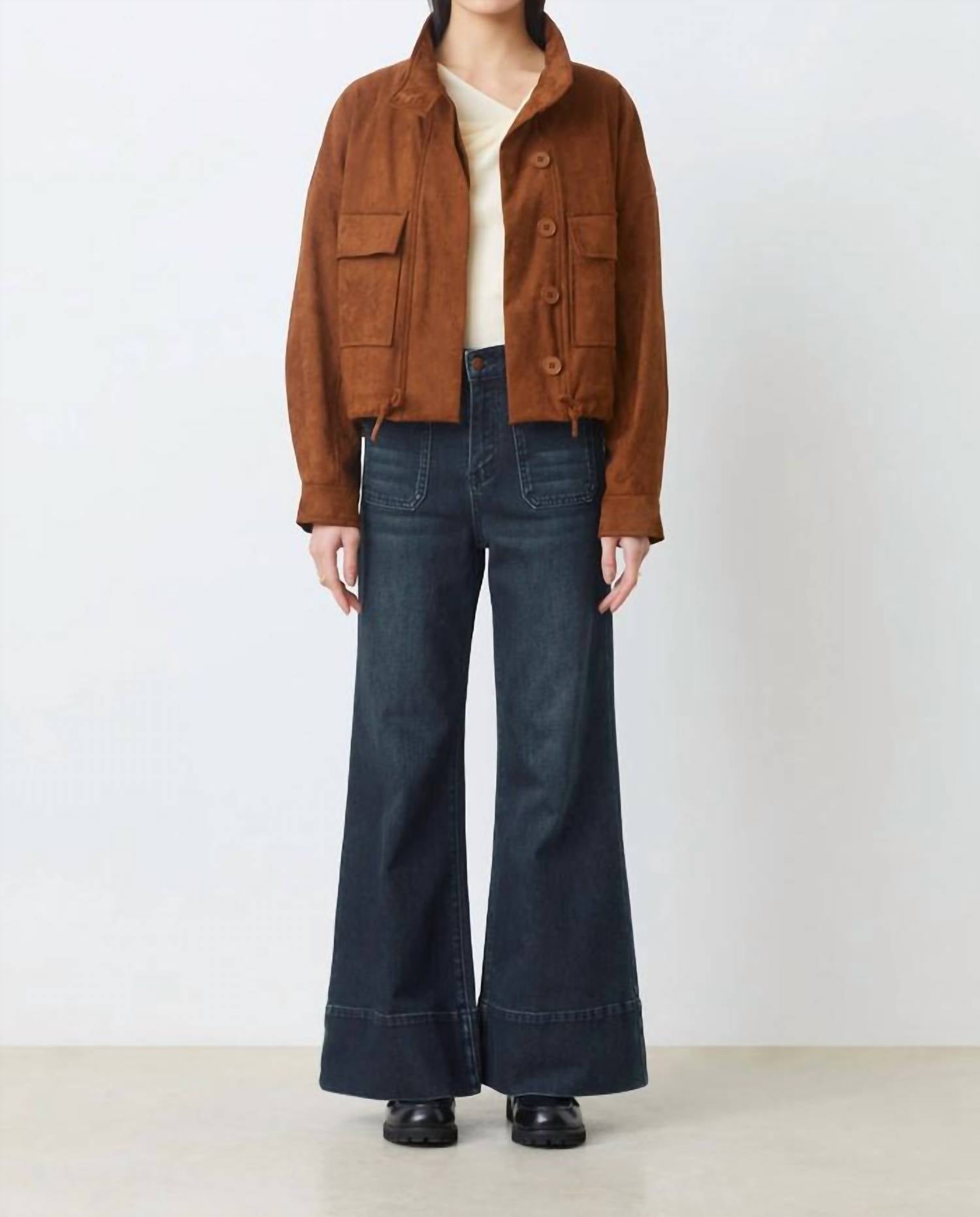 Suncoo Veste Dorian Utility Jackets in choco - women's jacket
