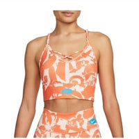 NIKE Women's Dri Fit Icon Sports Bra in orange - women's intimate