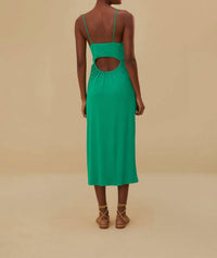 Farm Rio - Cut-out Sleeveless Midi Dress