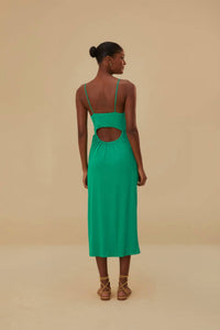 Farm Rio - Cut-out Sleeveless Midi Dress
