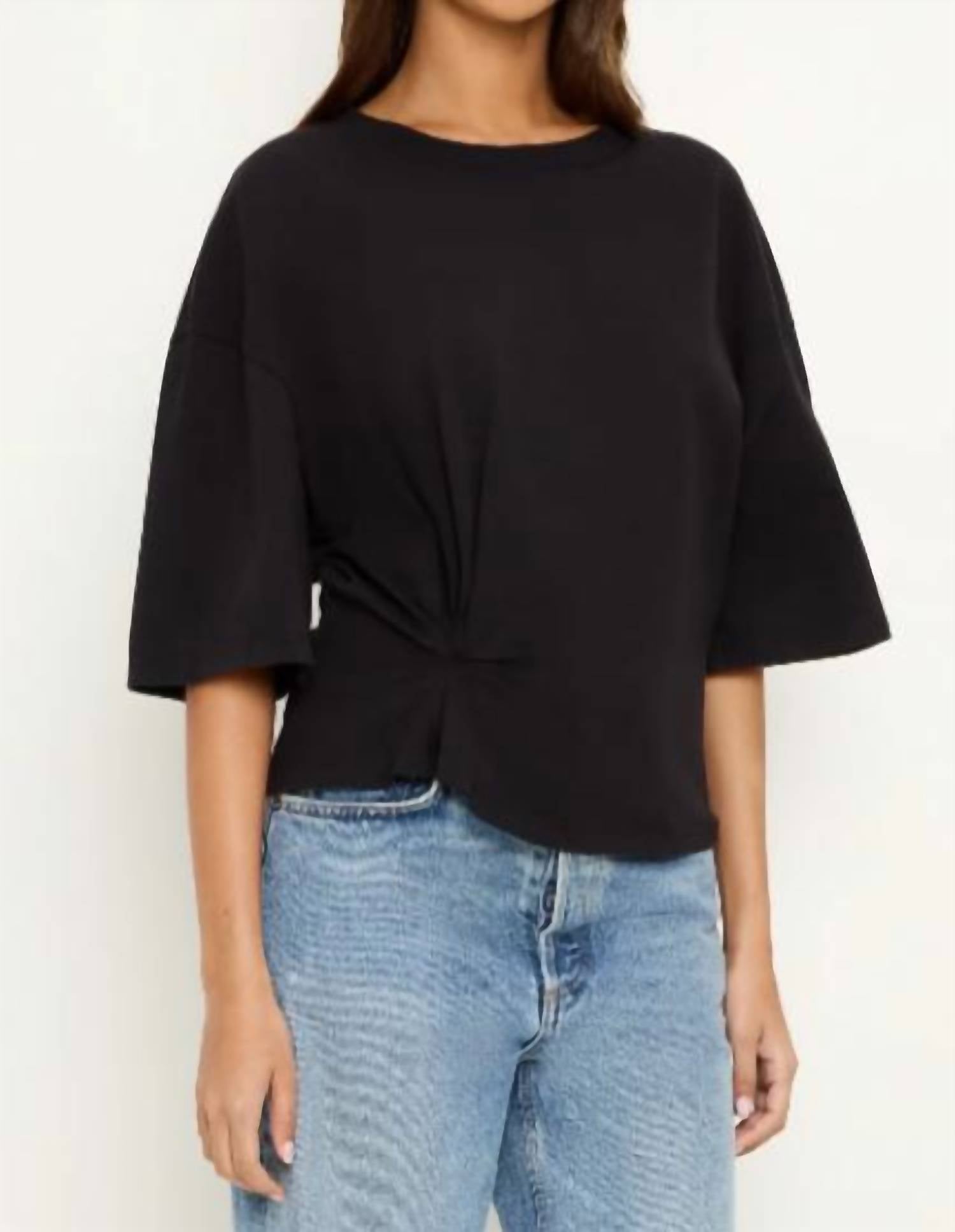 Michael Stars - Zinnia Tokyo Jersey Side Pleated Tee