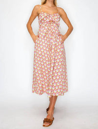 Meet Me In Santorini - Bow Tie Midi Dress