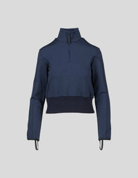 Aztech Mountain Half Zip Fleece Jacket in sander navy - women's jacket - alternate view