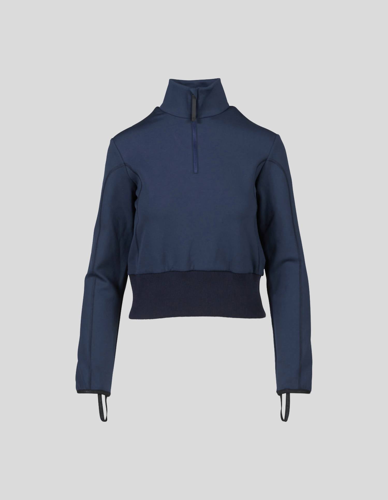 Aztech Mountain Half Zip Fleece Jacket in sander navy - women's jacket - alternate view