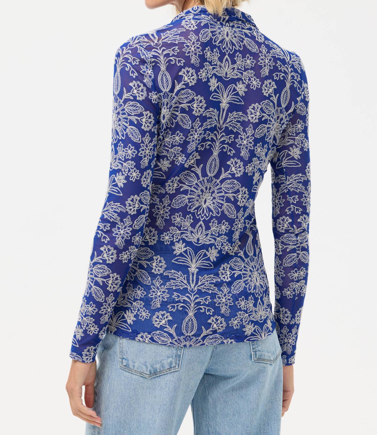 Johnny Was - MARICEL MESH BUTTON DOWN SHIRT