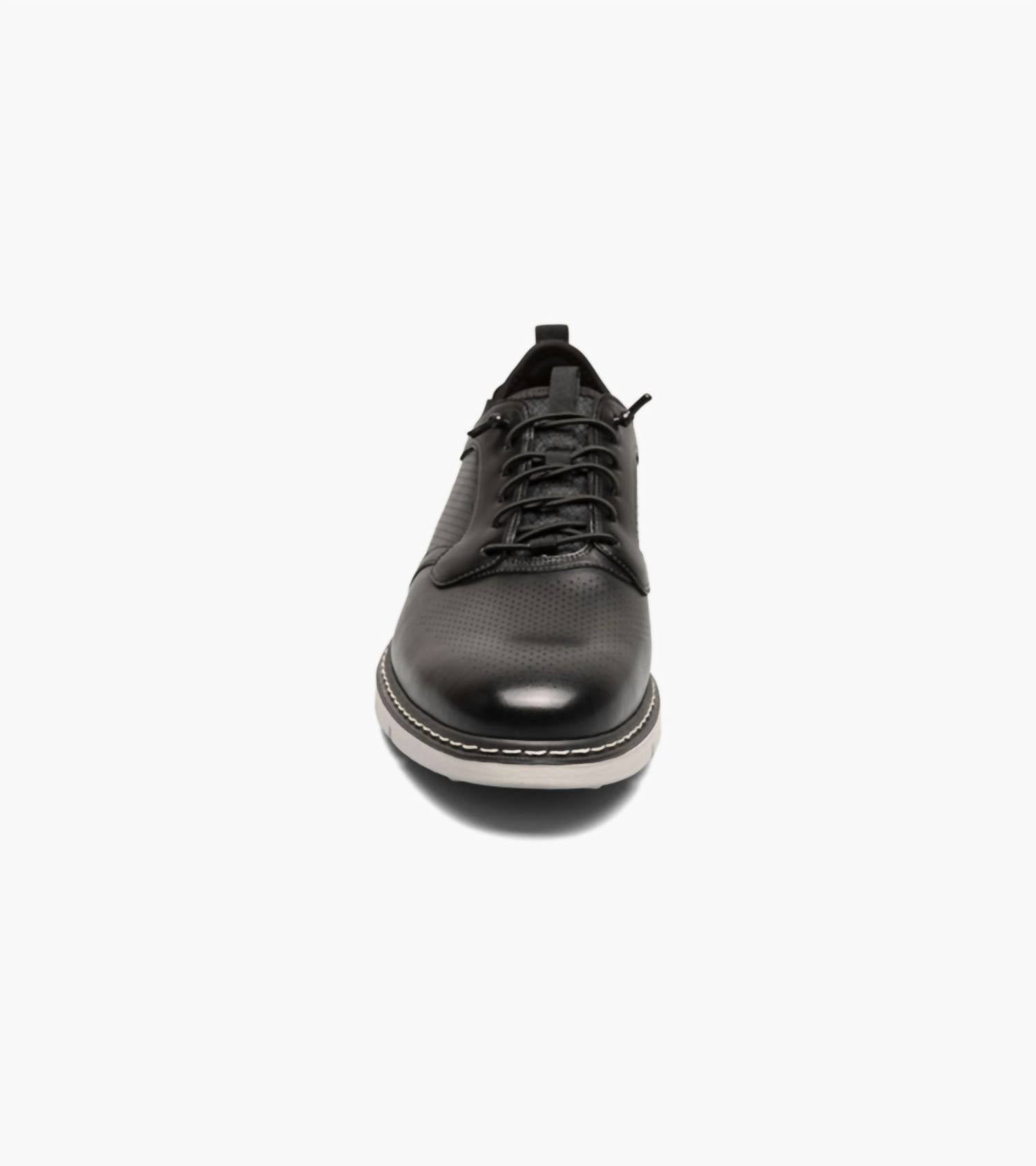 Stacy Adams - Men's Sync Plain Toe Elastic Lace Up Shoes