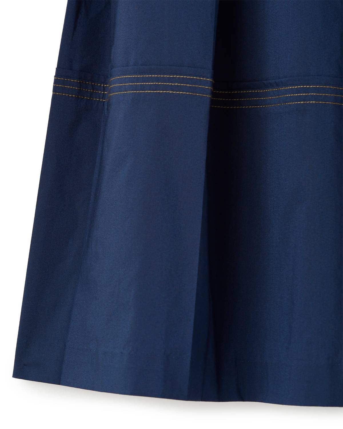Cartolina Nantucket Women's Hayden Midi Skirt in midnight blue - women's skirt - alternate view