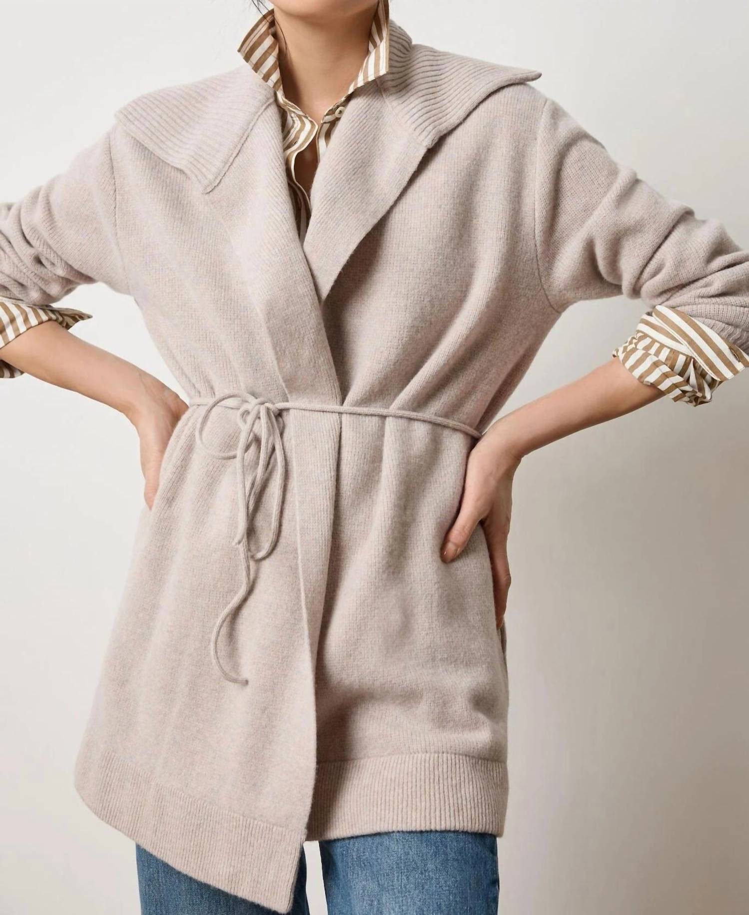 Lilla P - Notch Collar Open Cardigan