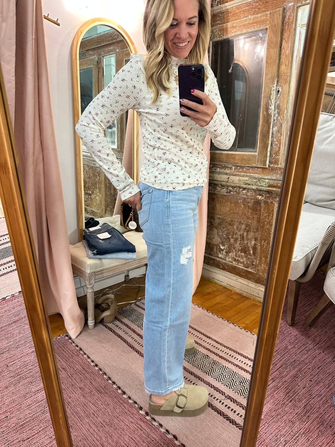 Flying Monkey - High Rise Wide Leg Jeans