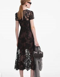 Self-Portrait - Lace Bustier Dress
