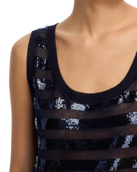 Kobi Halperin - Solstice Sequined Stripe Tank Top