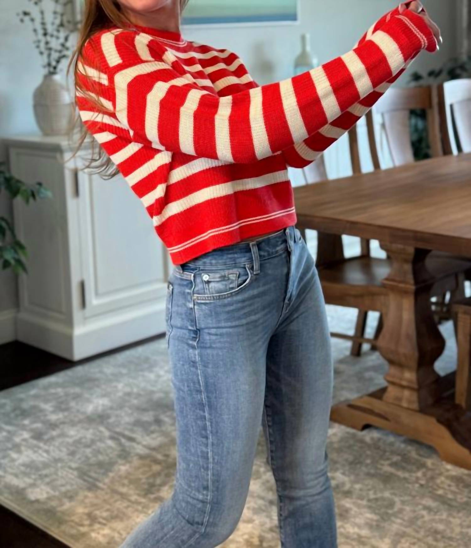 Central Park West - Crewneck Stripe Sweater