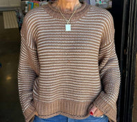 Dear John Denim - Stripe Wide Sleeves Sweater