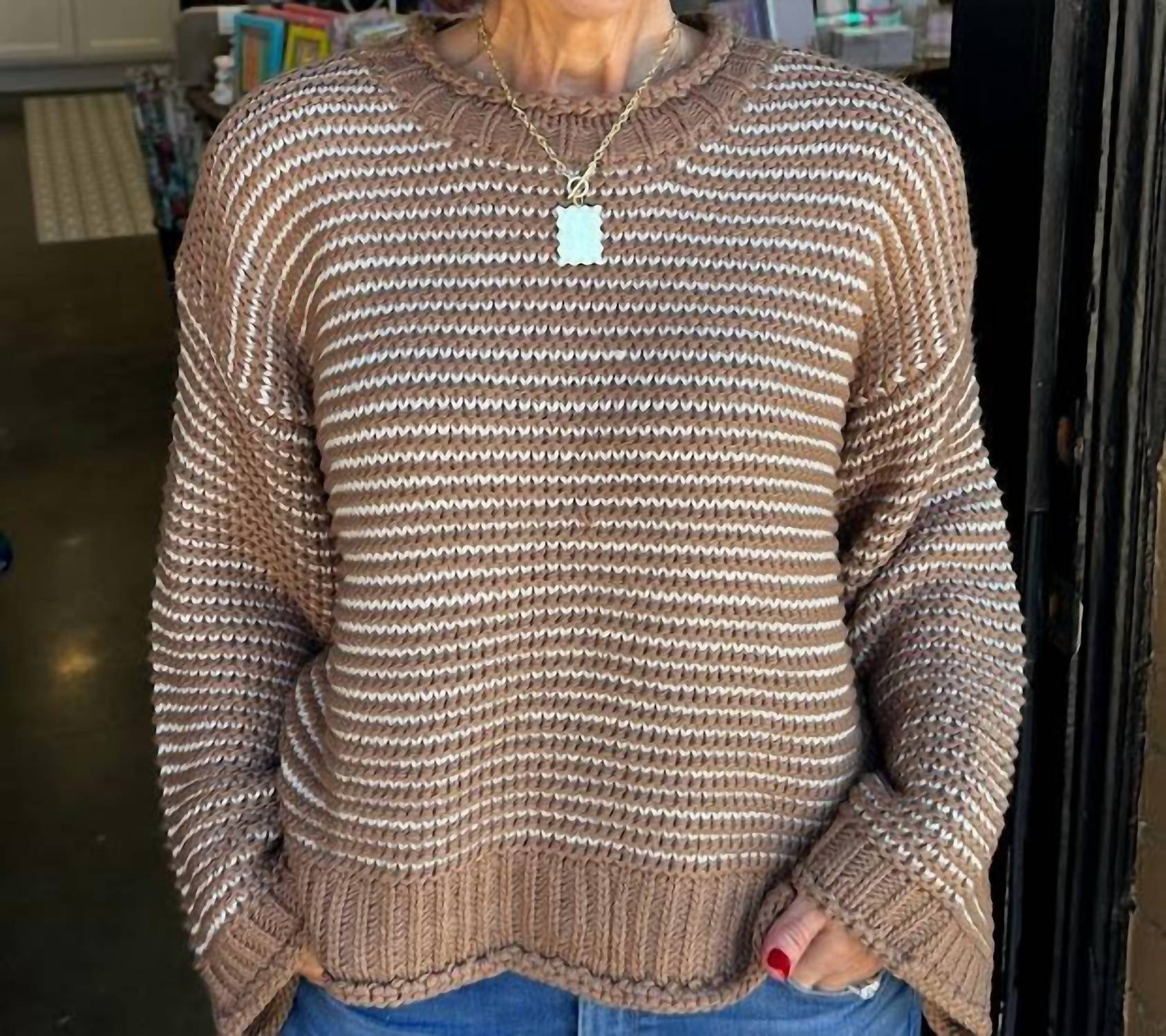 Dear John Denim - Stripe Wide Sleeves Sweater