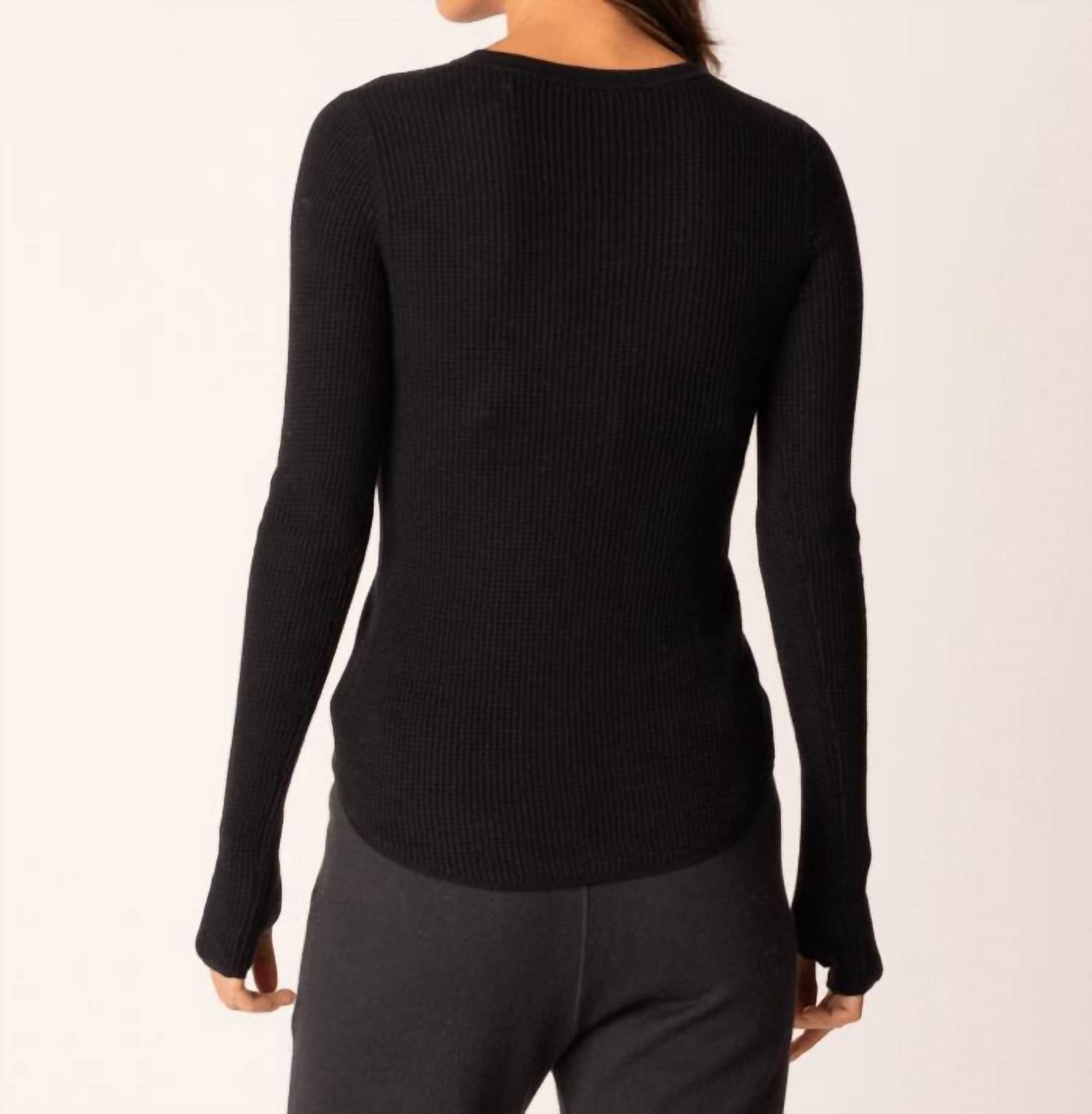 Margaret O'Leary - Shirttail Waffle Crew Tee