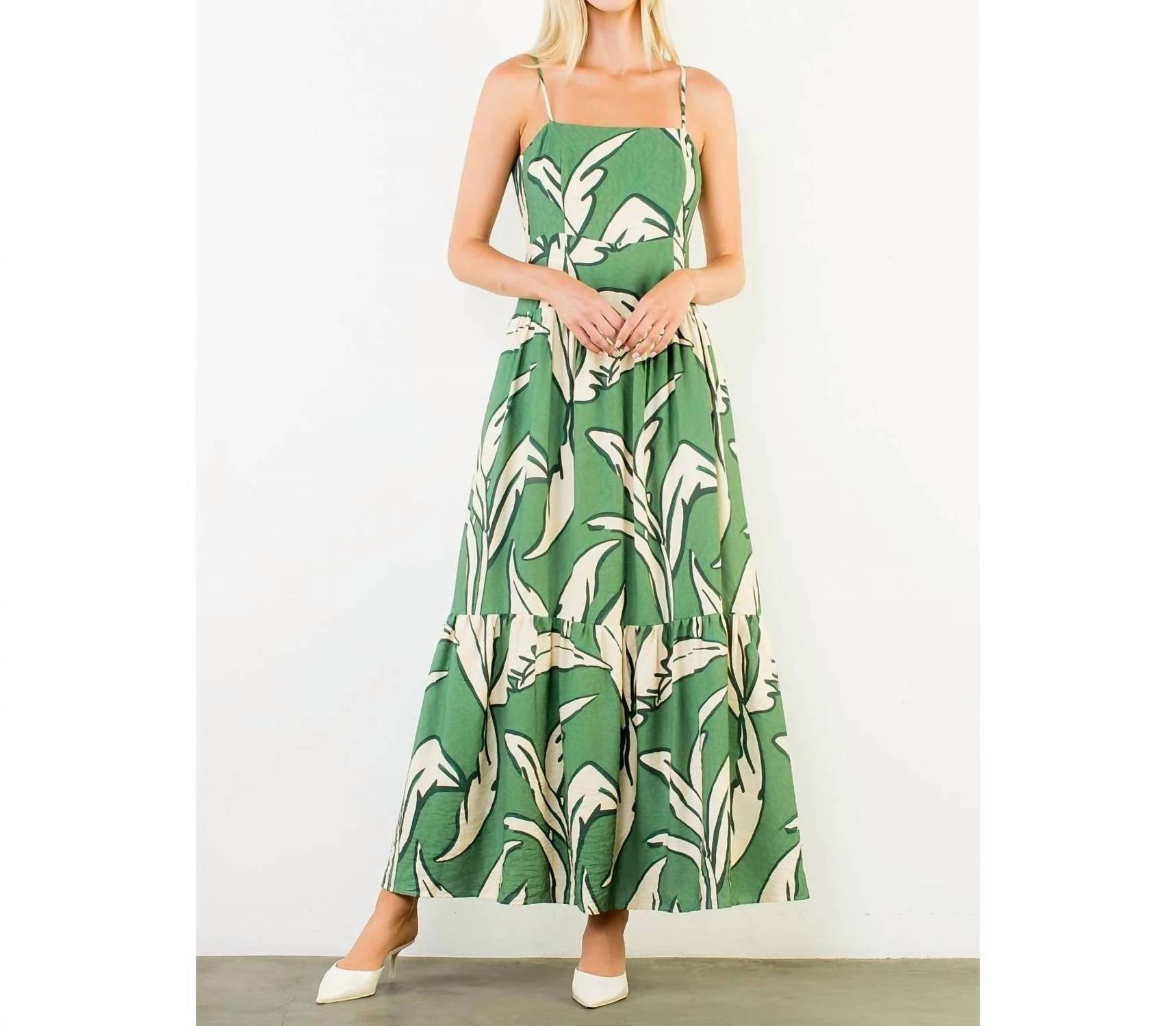Thml - Strap Leaf Maxi Dress