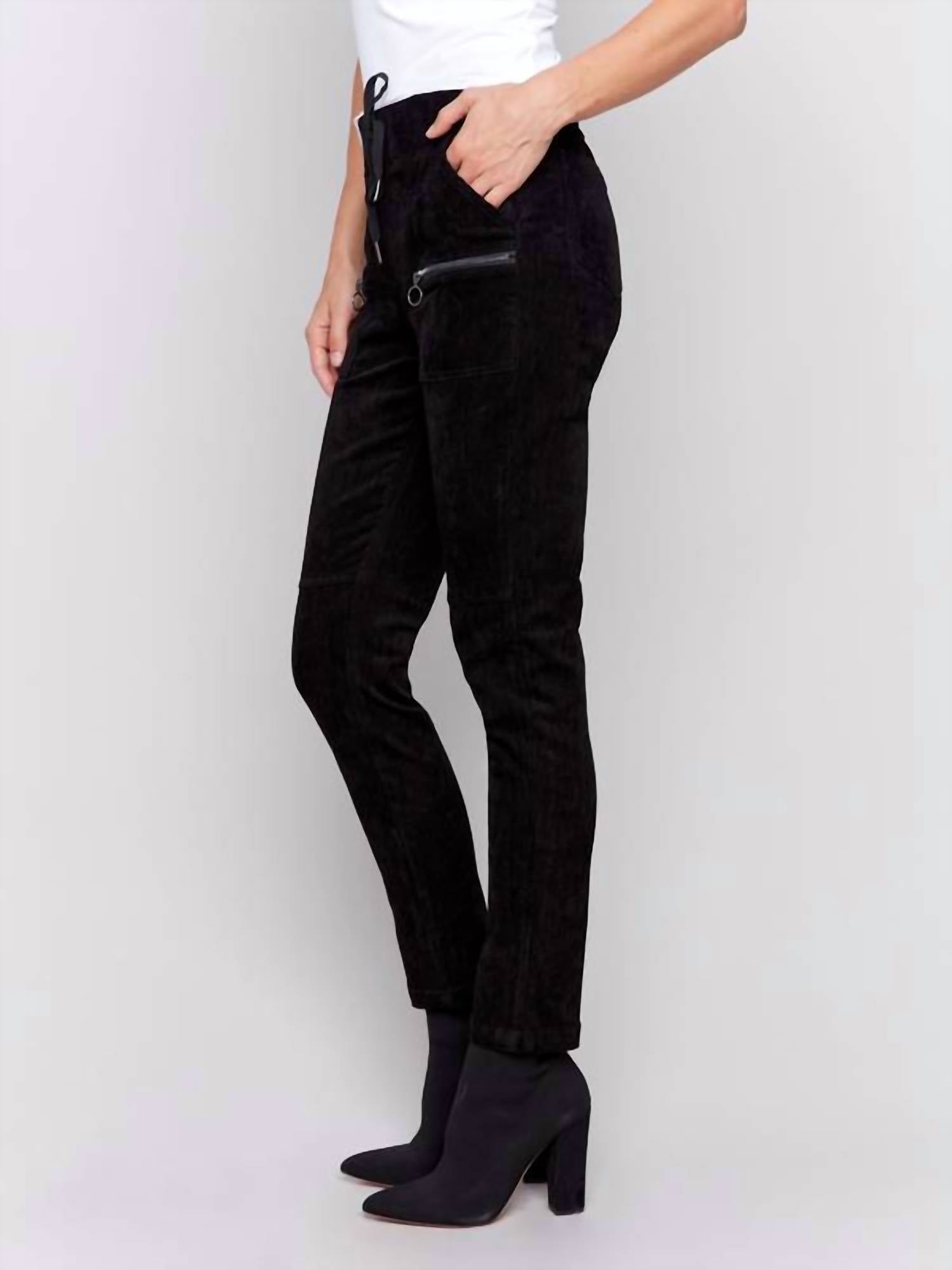 Charlie B - Knit Corduroy Pull-on Jogger