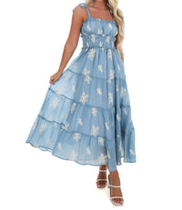 Ee:Some - Setting the Scene Embroidered Maxi Dress