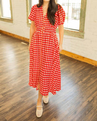 Jodifl - ROSALIA ZIP FRONT MIDI DRESS