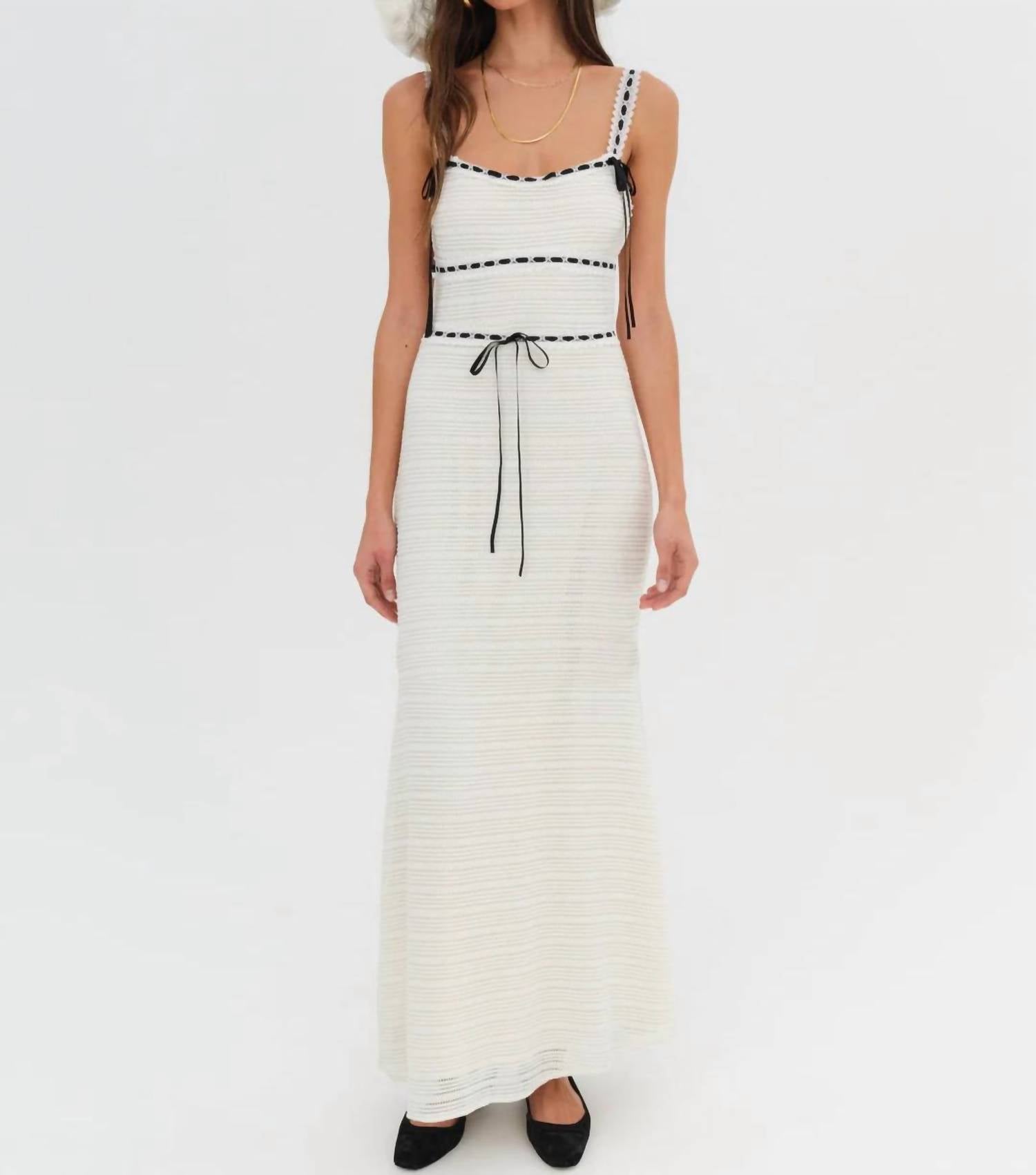 Lil Lemons By For Love And Lemons - Mayfair Crochet Maxi Dress
