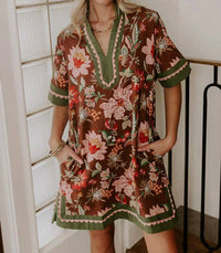 Entro - Bohemian Dreams Floral Mini Dress