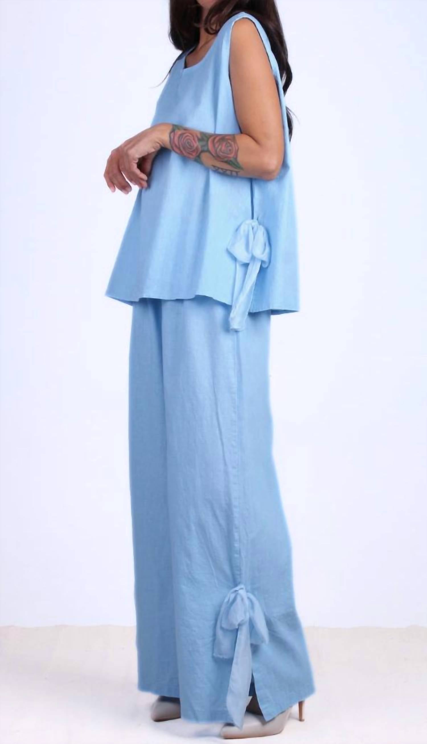 Gigi Moda - Fiocco Linen Pant
