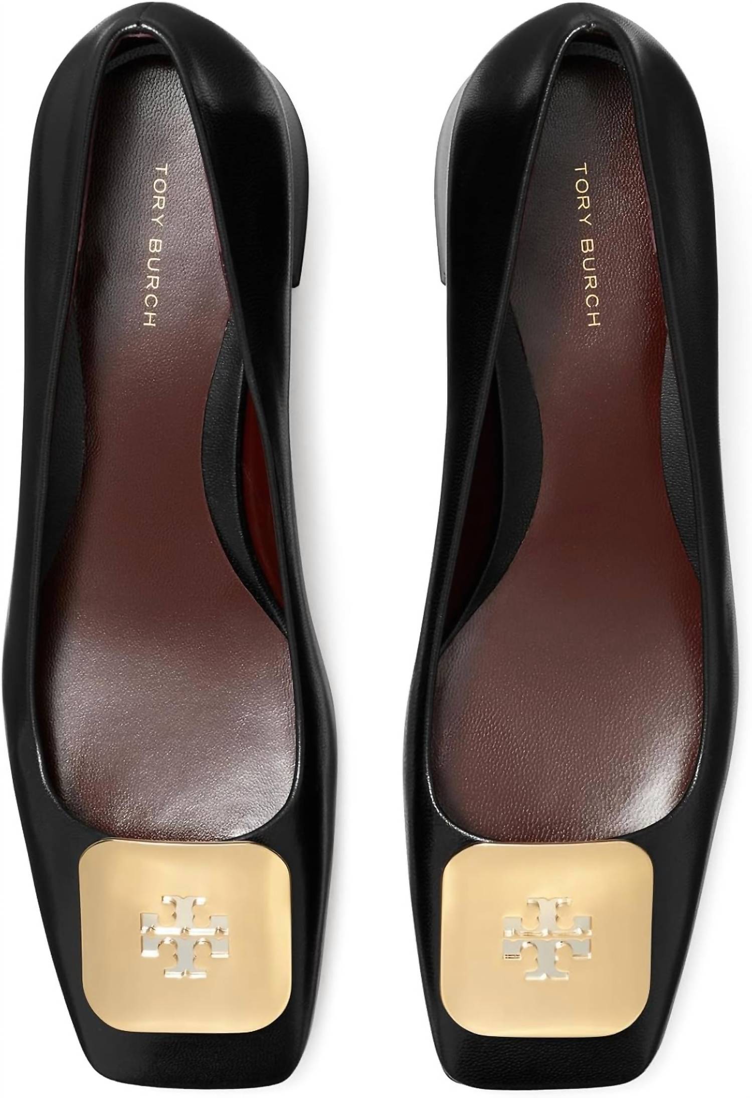 TORY BURCH Women's Georgia Pumps in black - women's heels - detail view