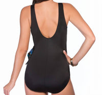 Longitude - Side Tie Surplice One Piece Swimsuit