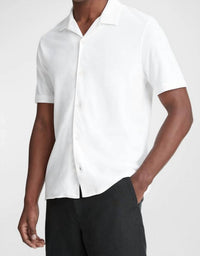 Vince - Pique Cabana Short Sleeve Button Down Shirt