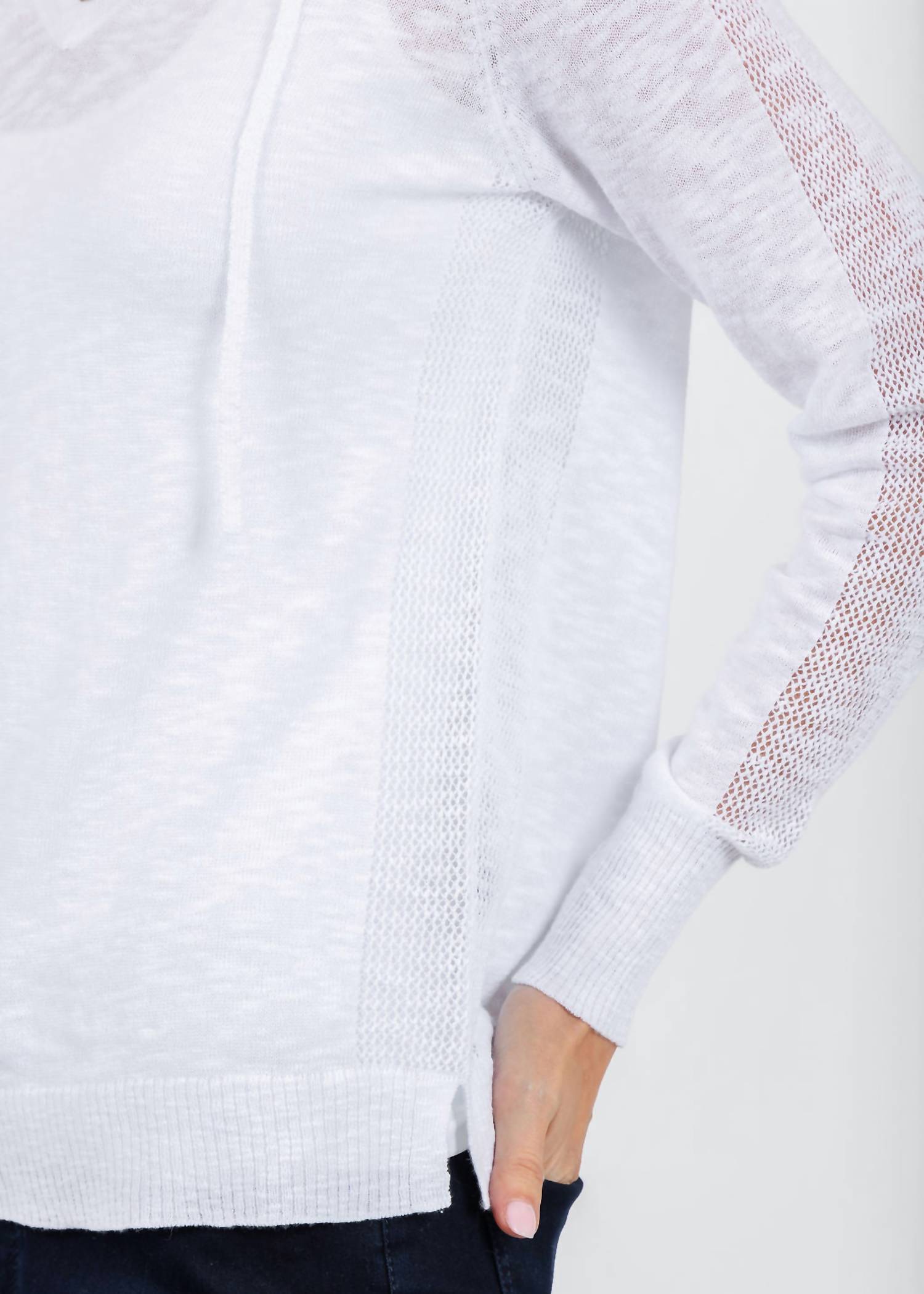 Elliott Lauren - Boardwalk Hoodie Sweater With Mesh Detail