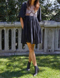 By Together Nora Mini Dress in blue - women's dress - view 4