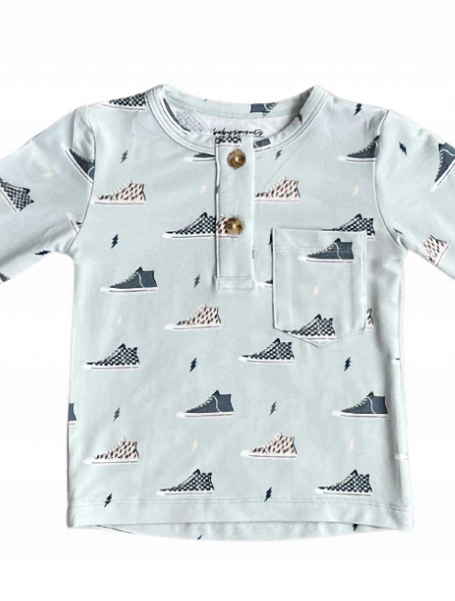 Babysprouts - Boy's Long Sleeve Henley Tee