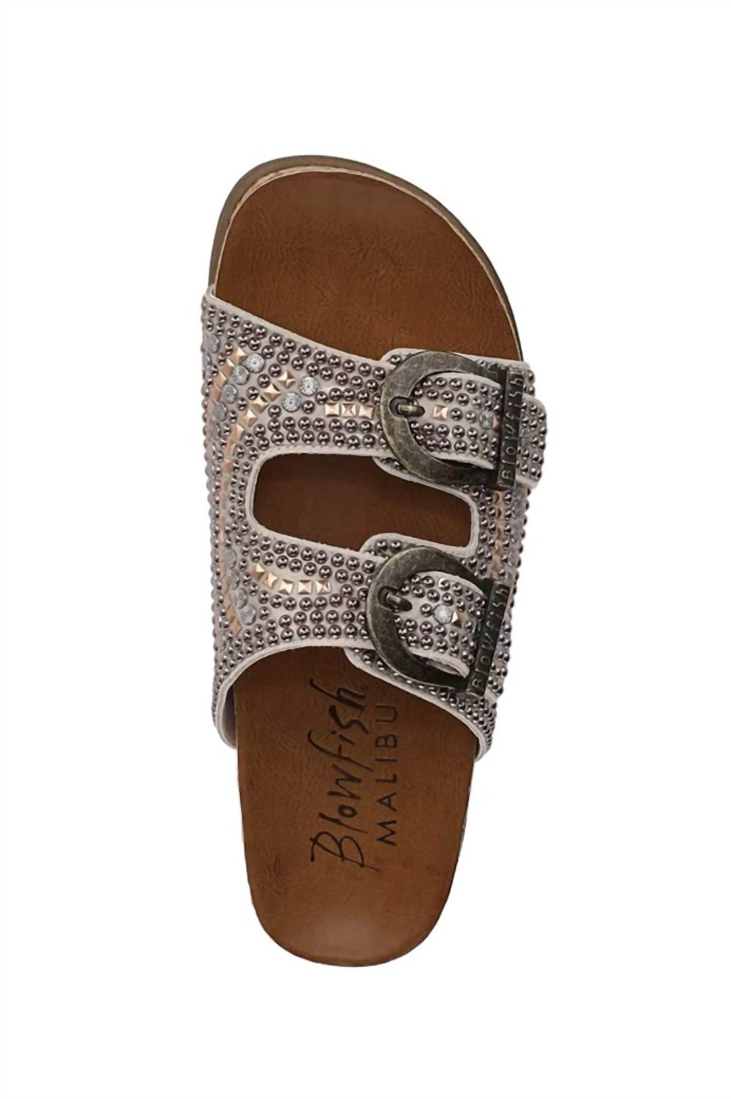 BLOWFISH Women's Lima Sandal in cloud met stones - women's sandal - alternate view