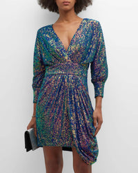 One33 Social - Sequin Drape Skirt Dress
