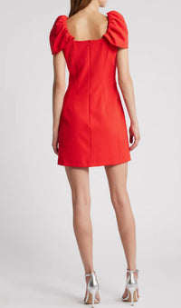 French Connection - Whisper Gathered Sleeve Dress