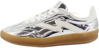 STEVE MADDEN Women's Giia Tennis Sneakers in silver - women's sneaker - detail view