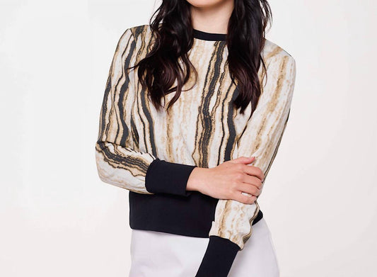 Ivee - Patterned Long Sleeve Top