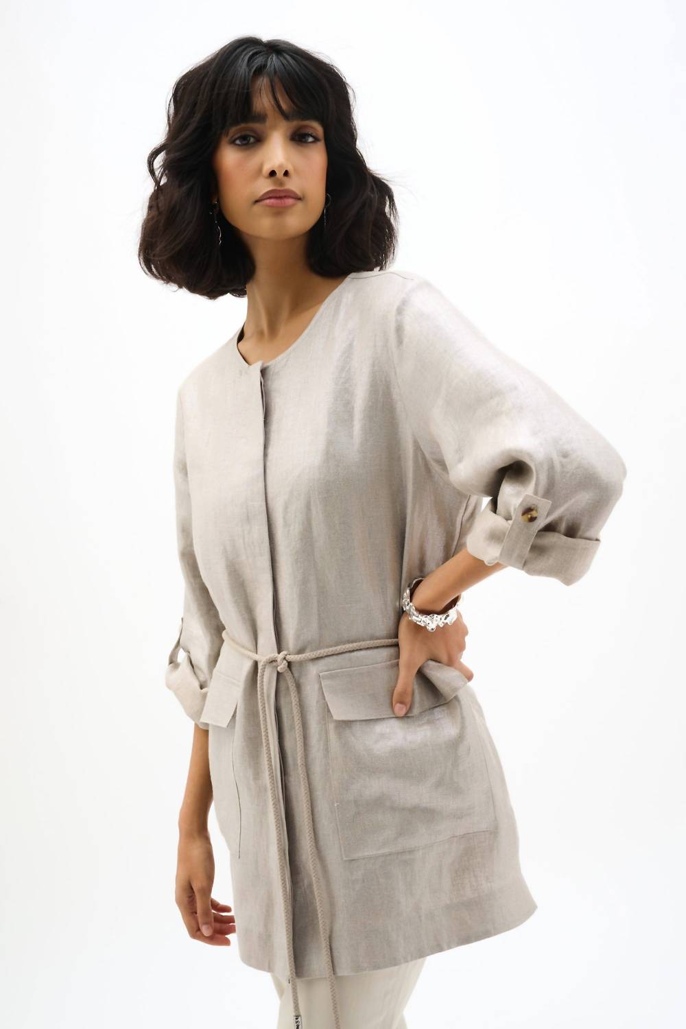 Joseph Ribkoff - Foiled Linen Jacket